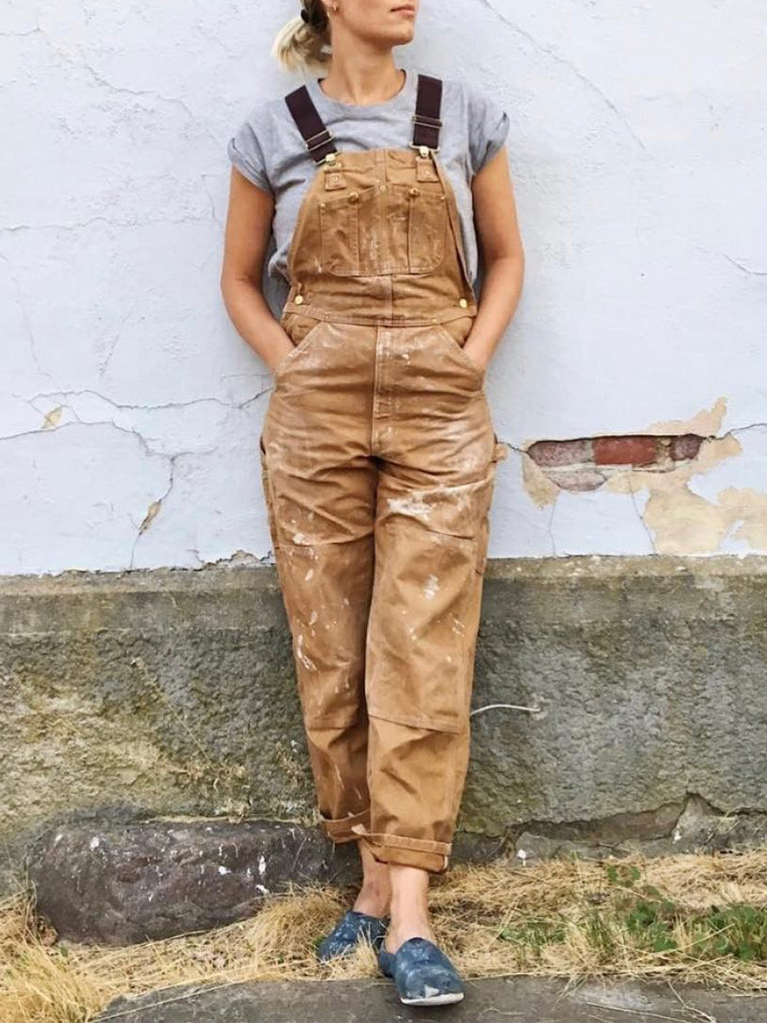 Duck Bib Overalls Canvas Workwear Dungarees 3