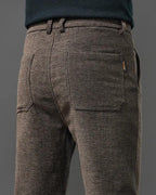 Men's Straight Leg Corduroy Pants – Slim Fit Winter Style-Men's Corduroy Trousers-Black-28-