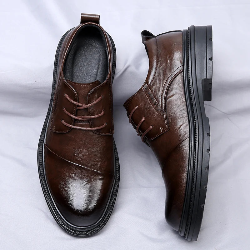Men's Genuine Leather Dress Shoes Cushioned Non Slip Comfort Fit Camoufit Men's Genuine Leather Dress Shoes Cushioned Non Slip Comfort Fit Camoufit