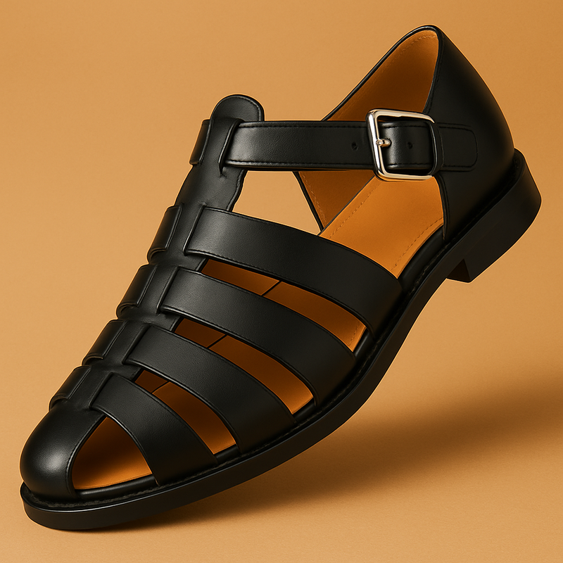 Lila | Elegant Summer Sandals Women Adjustable Comfort Fit-Women's Sandals-Black-7-Camoufit
