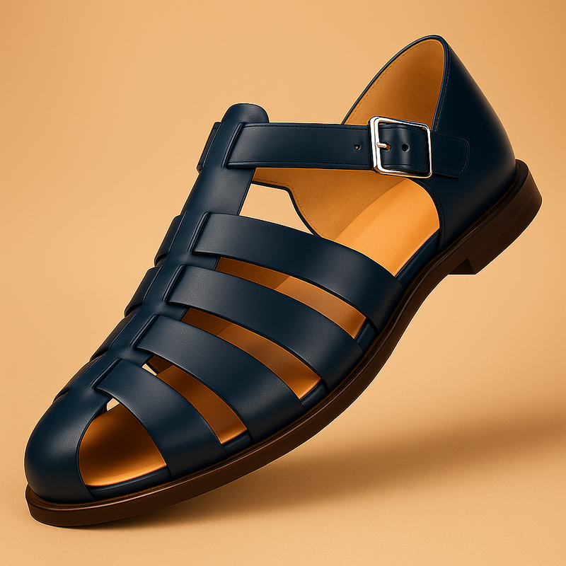 Lila | Elegant Summer Sandals Women Adjustable Comfort Fit-Women's Sandals-Dark Blue-7-Camoufit