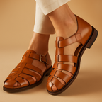 Lila | Elegant Summer Sandals Women Adjustable Comfort Fit-Women's Sandals-Brown-7-Camoufit