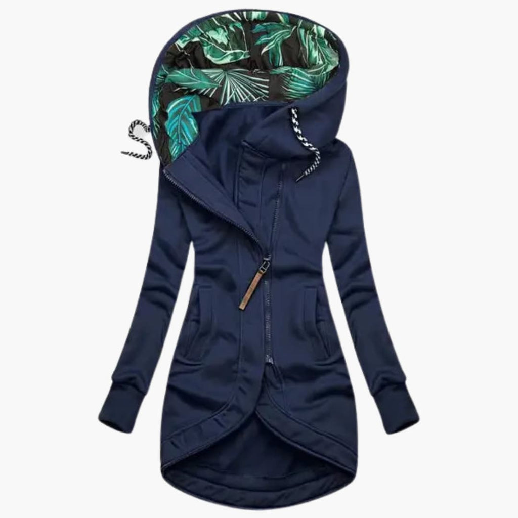 Emilia Women's Winter Jacket - Elegant Warm Windproof Style-Puffer Jackets-Blue-S-Camoufit
