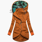 Emilia Women's Winter Jacket - Elegant Warm Windproof Style-Puffer Jackets-Orange-S-Camoufit