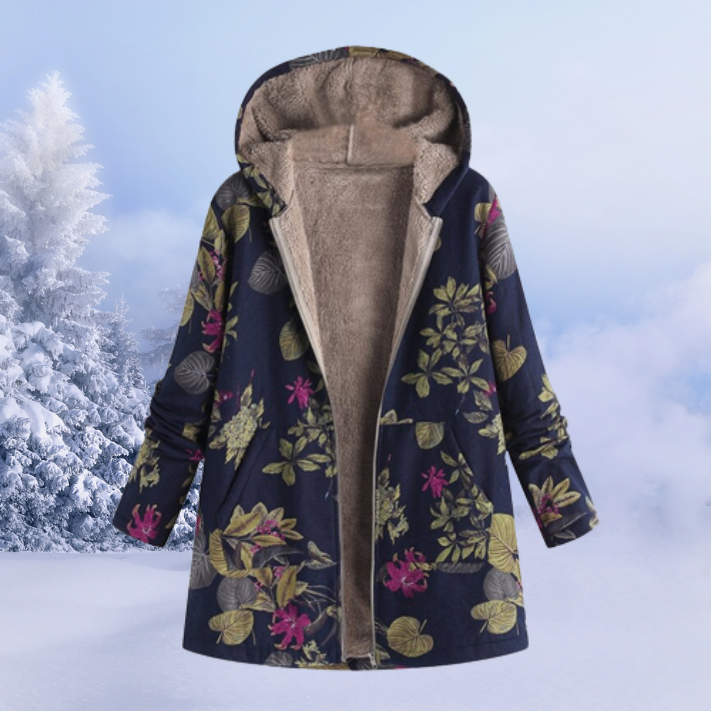 Ettana Warm Long Women's Winter Jacket - Modern Everyday Fit-Women's Winter Jacket-Dark blue-S-Camoufit