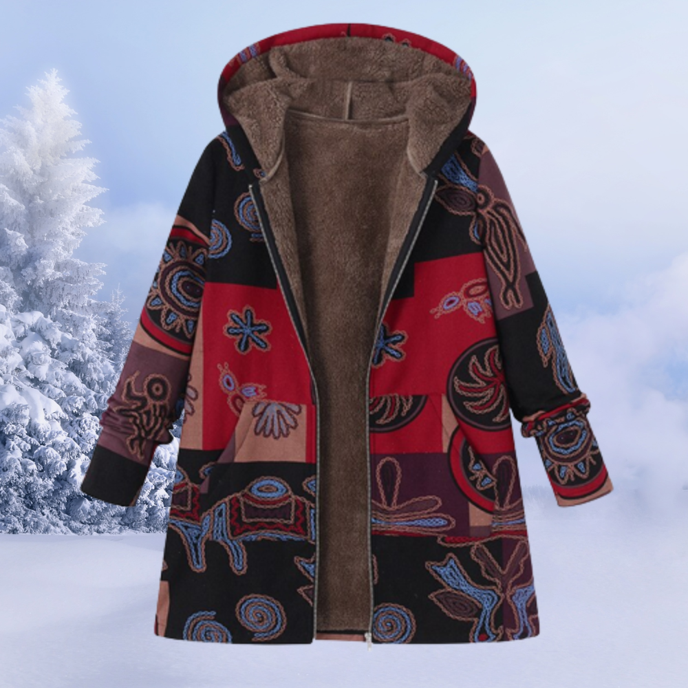 Ettana Warm Long Women's Winter Jacket - Modern Everyday Fit-Women's Winter Jacket-Dark blue-S-Camoufit