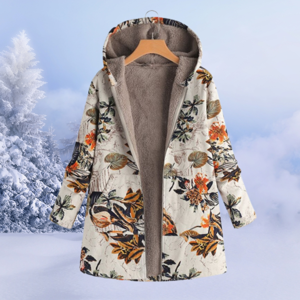 Ettana Warm Long Women's Winter Jacket - Modern Everyday Fit-Women's Winter Jacket-Orange-S-Camoufit