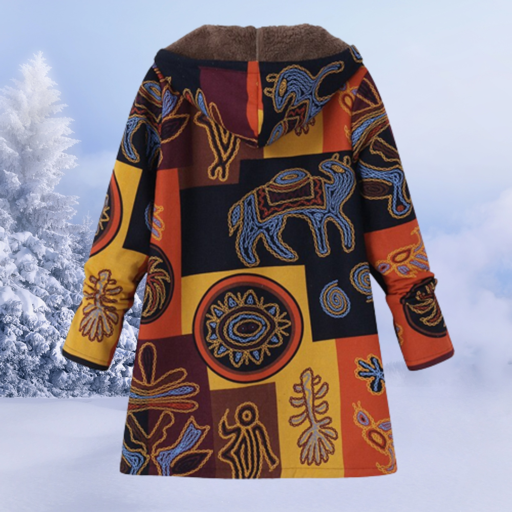 Ettana Warm Long Women's Winter Jacket - Modern Everyday Fit-Women's Winter Jacket-Multicolour-S-Camoufit
