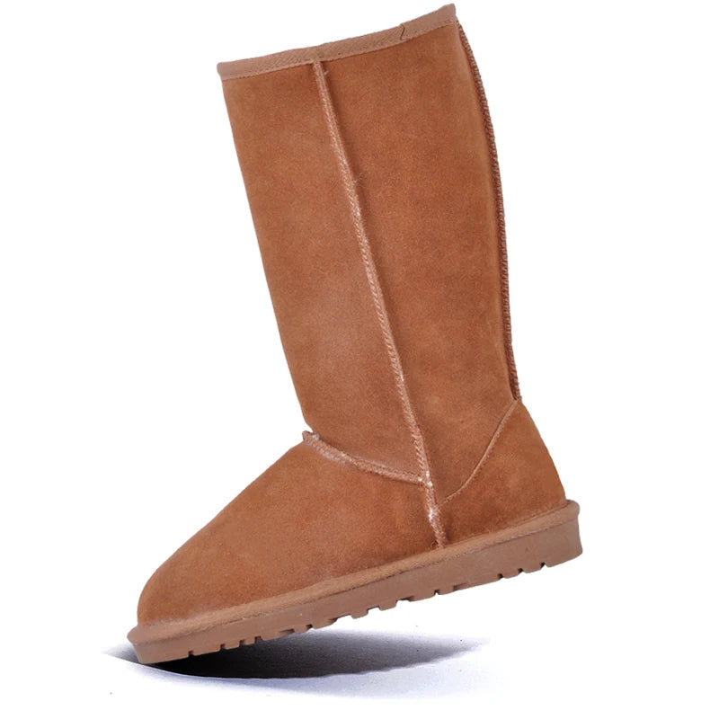 Orelia | Winter Snow Boots for Women – Faux Fur Waterproof Mid-Calf Fit-Women's Winter Boots-Chestnut-4-Camoufit