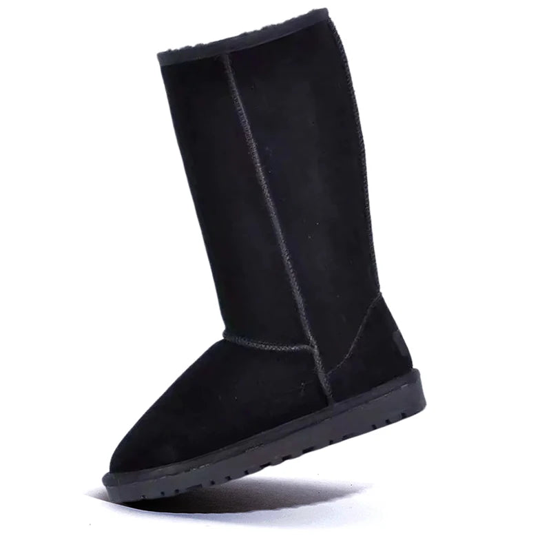Orelia | Winter Snow Boots for Women – Faux Fur Waterproof Mid-Calf Fit-Women's Winter Boots-Black-4-Camoufit