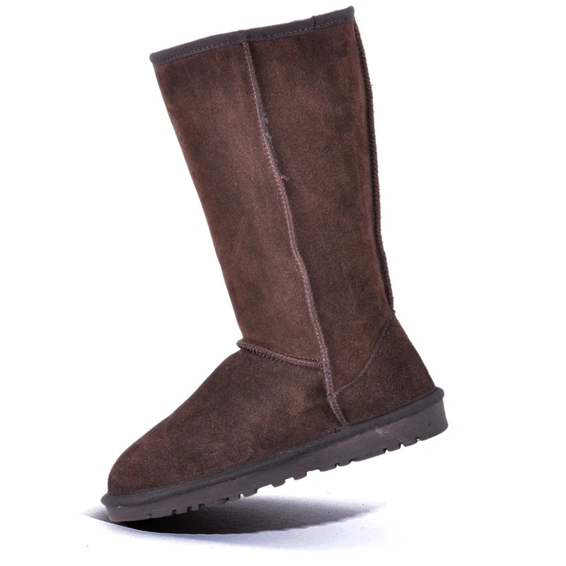 Orelia | Winter Snow Boots for Women – Faux Fur Waterproof Mid-Calf Fit-Women's Winter Boots-Chocolate-4-Camoufit