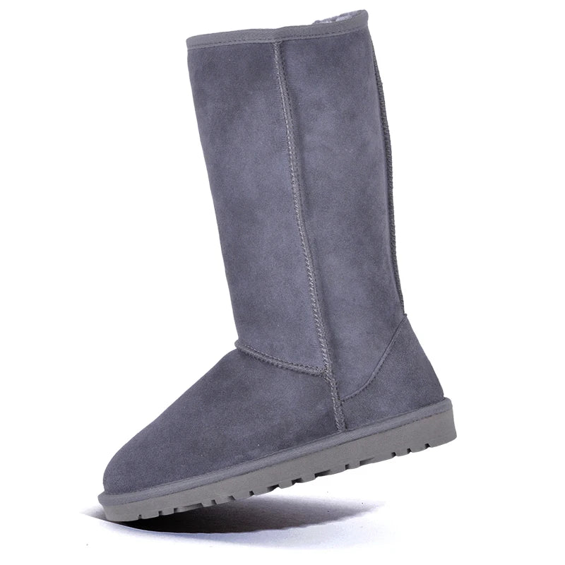 Orelia | Winter Snow Boots for Women – Faux Fur Waterproof Mid-Calf Fit-Women's Winter Boots-Grey-4-Camoufit