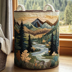 Padded Fabric Laundry Basket with Handles, Self-Standing, 3 Sizes