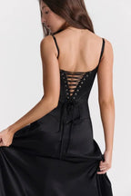 Gabriella Corset Maxi Dress – Elegant Evening Fit-Wedding Guest Dresses-Black-XS-Camoufit