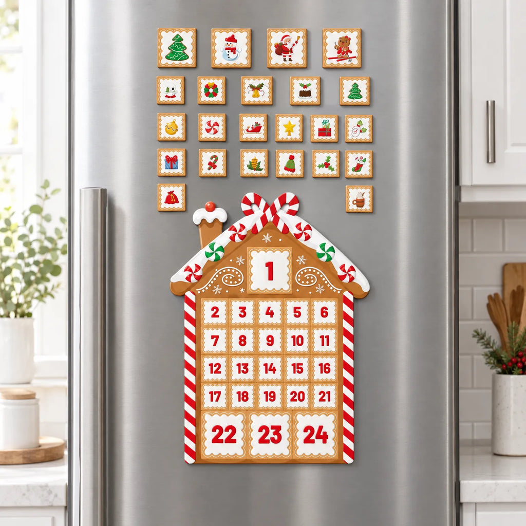 Gingerbread House Magnetic Advent Calendar