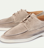Gustavo Men's Casual Loafers - Lace-Up Round Toe Comfort-Men's Loafers-Navy blue-5-Camoufit