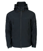 Men's Hooded Softshell Jacket – Tactical Windproof & Waterproof Jacket with Hood, Black, Green or Gray, S–3XL – Nisyros