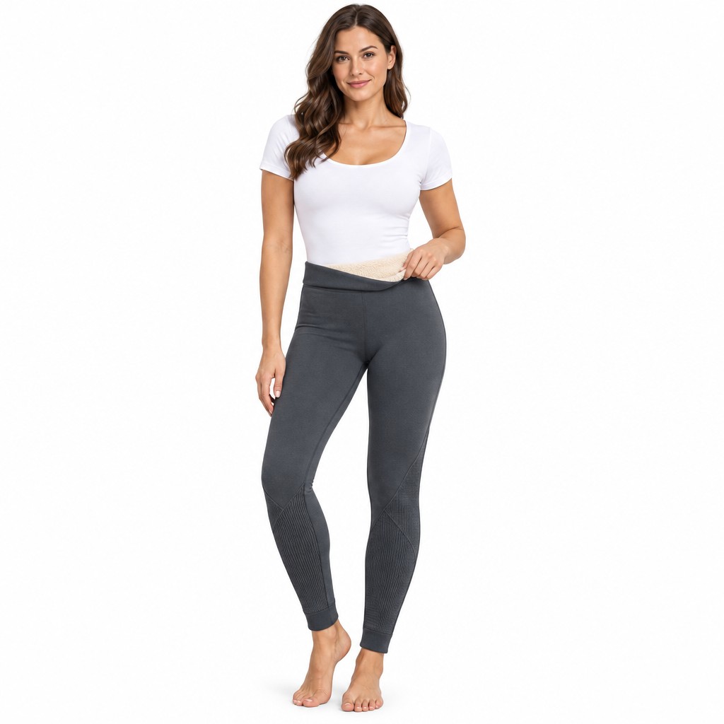 Seamless maternity leggings, dark gray, slim fit with stretch panel for bump