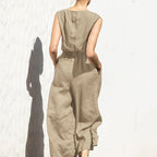 Aria Women's High-Waist Sleeveless Wide-Leg Jumpsuit-Jumpsuit-CAMOUFIT-Black-S-Camoufit