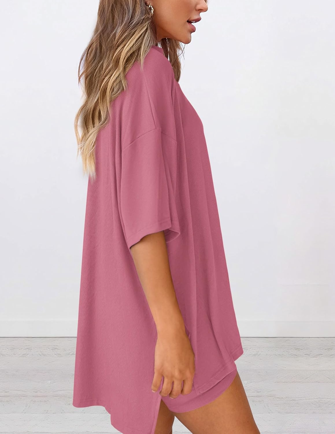 Lunaria | Women's Minimal Lounge Set – Oversized Relaxed Comfort Fit-Women's Two Piece Sets-option1]-XS-