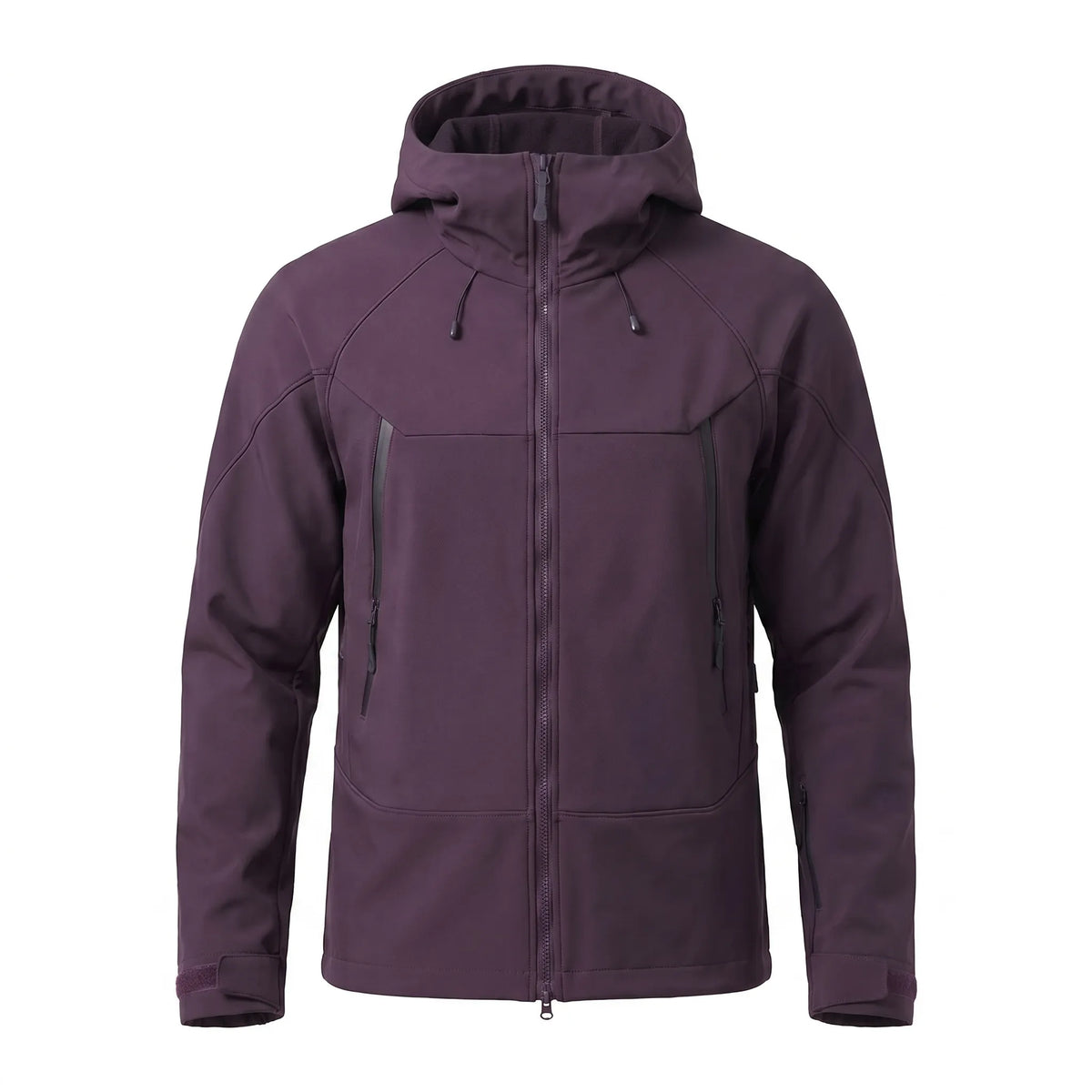 Outdoor Hooded Softshell Jacket – Unisex Fleece Lined Rain Jacket, Water-Repellent with Adjustable Hood, 6 Colors – Wilshire