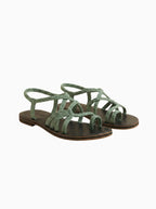 Isla Women's Colourful Summer Sandals – Comfortable Adjustable Fit-Women's Sandals-Green-4-Camoufit