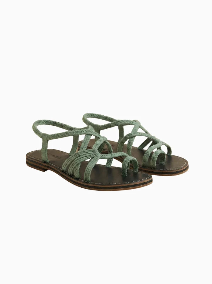 Isla Women's Colourful Summer Sandals – Comfortable Adjustable Fit-Women's Sandals-Green-4-Camoufit