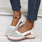 Jasmine Orthopedic Comfort Shoes - Supportive Breathable Everyday Fit-Women's Flats-White-5-Camoufit