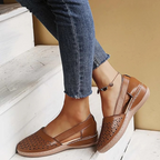Jasmine Orthopedic Comfort Shoes - Supportive Breathable Everyday Fit-Women's Flats-Brown-5-Camoufit