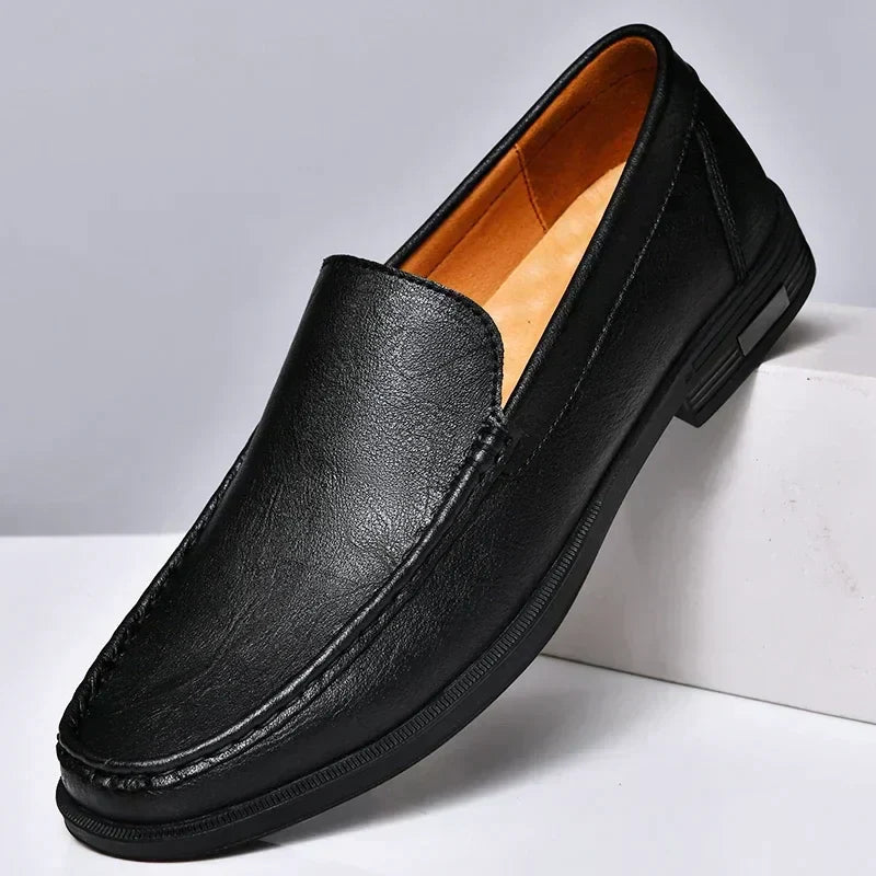 Jasper Men's Dress Shoes - Modern Classic Everyday Style-Men's Loafers-Black-4-Camoufit