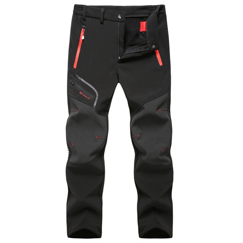 Jasper Men's Warm Waterproof Winter Pants – Insulated Outdoor Trousers-Men's Tactical Pants-CAMOUFIT-Black-S-Camoufit