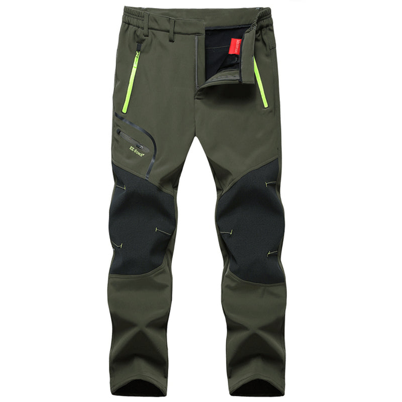 Jasper Men's Warm Waterproof Winter Pants – Insulated Outdoor Trousers-Men's Tactical Pants-CAMOUFIT-Green-S-Camoufit
