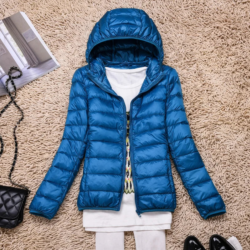 Kathrin Women's Ultralight Down Jacket-Puffer Jackets-CAMOUFIT-Blue-S-Camoufit