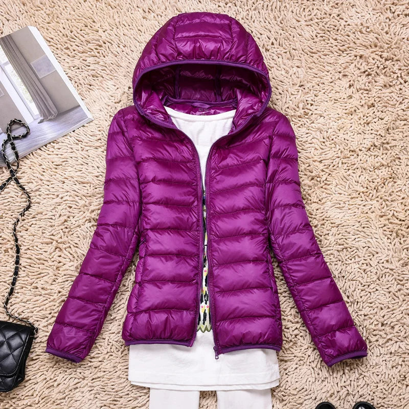 Kathrin Women's Ultralight Down Jacket-Puffer Jackets-CAMOUFIT-Purple-S-Camoufit