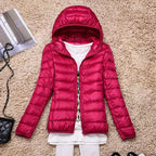 Kathrin Women's Ultralight Down Jacket-Puffer Jackets-CAMOUFIT-Red-S-Camoufit