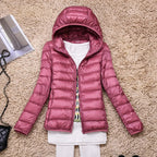 Kathrin Women's Ultralight Down Jacket-Puffer Jackets-CAMOUFIT-Pink-S-Camoufit