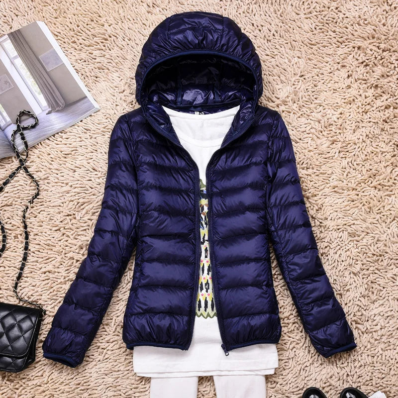 Kathrin Women's Ultralight Down Jacket-Puffer Jackets-CAMOUFIT-Navy-S-Camoufit