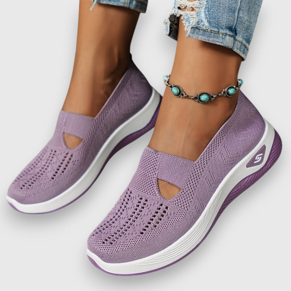 Lumielle | Women's Orthopedic Walking Shoes – Cushioned Slip On Comfort Fit-Women's Flats-Lila-5-