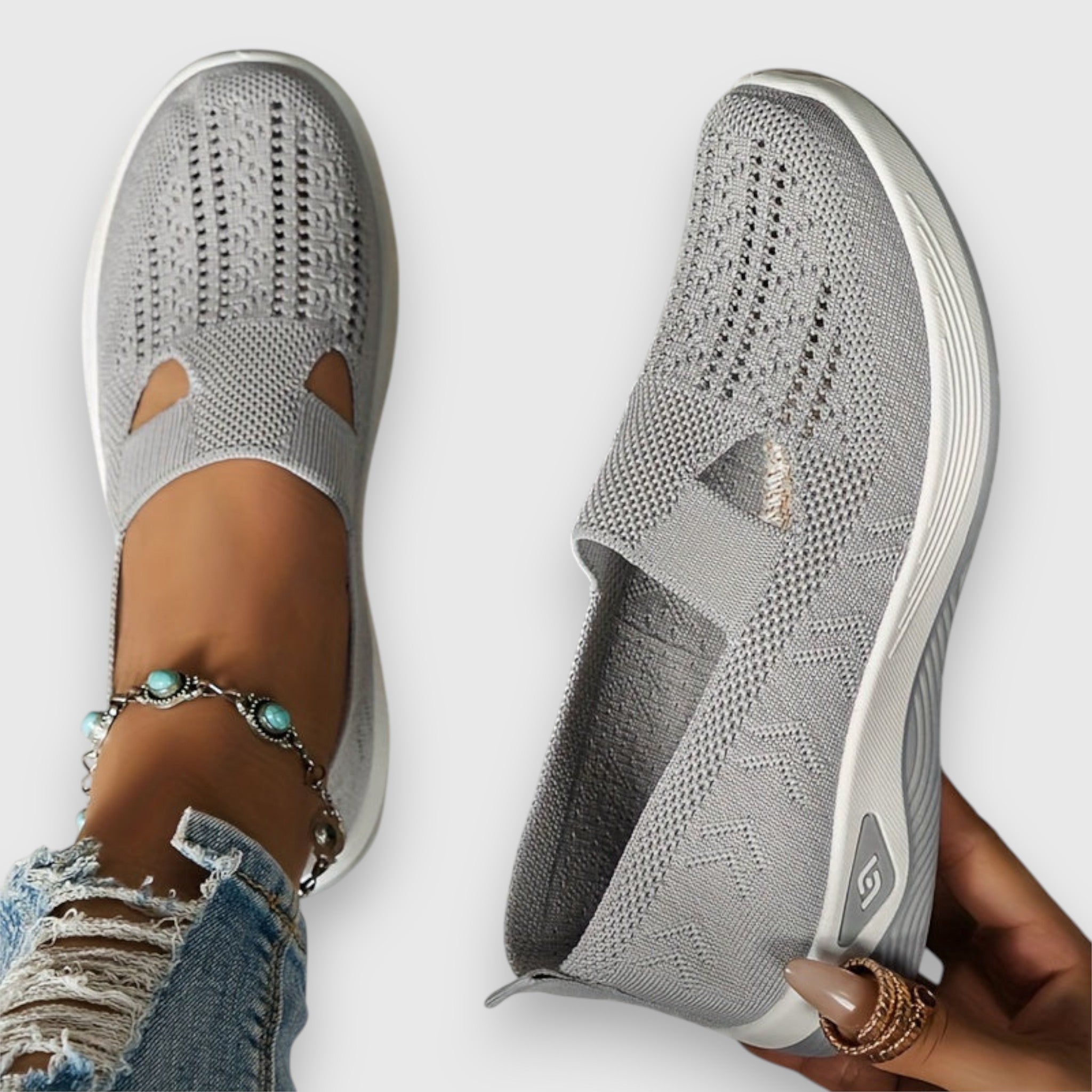 Lumielle | Women's Orthopedic Walking Shoes – Cushioned Slip On Comfort Fit-Women's Flats-Lila-5-