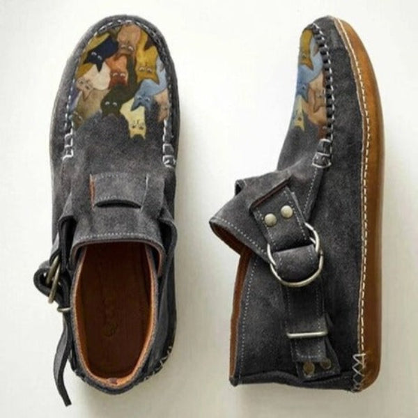 Leela Warm Women's Ankle Boots - Casual Winter Style-Women's Winter Boots-Black-5-Camoufit