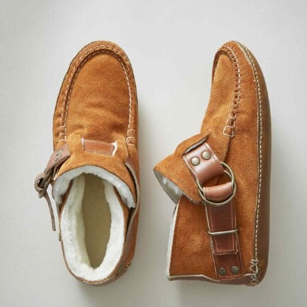 Leela Warm Women's Ankle Boots - Casual Winter Style-Women's Winter Boots-Khaki-5-Camoufit