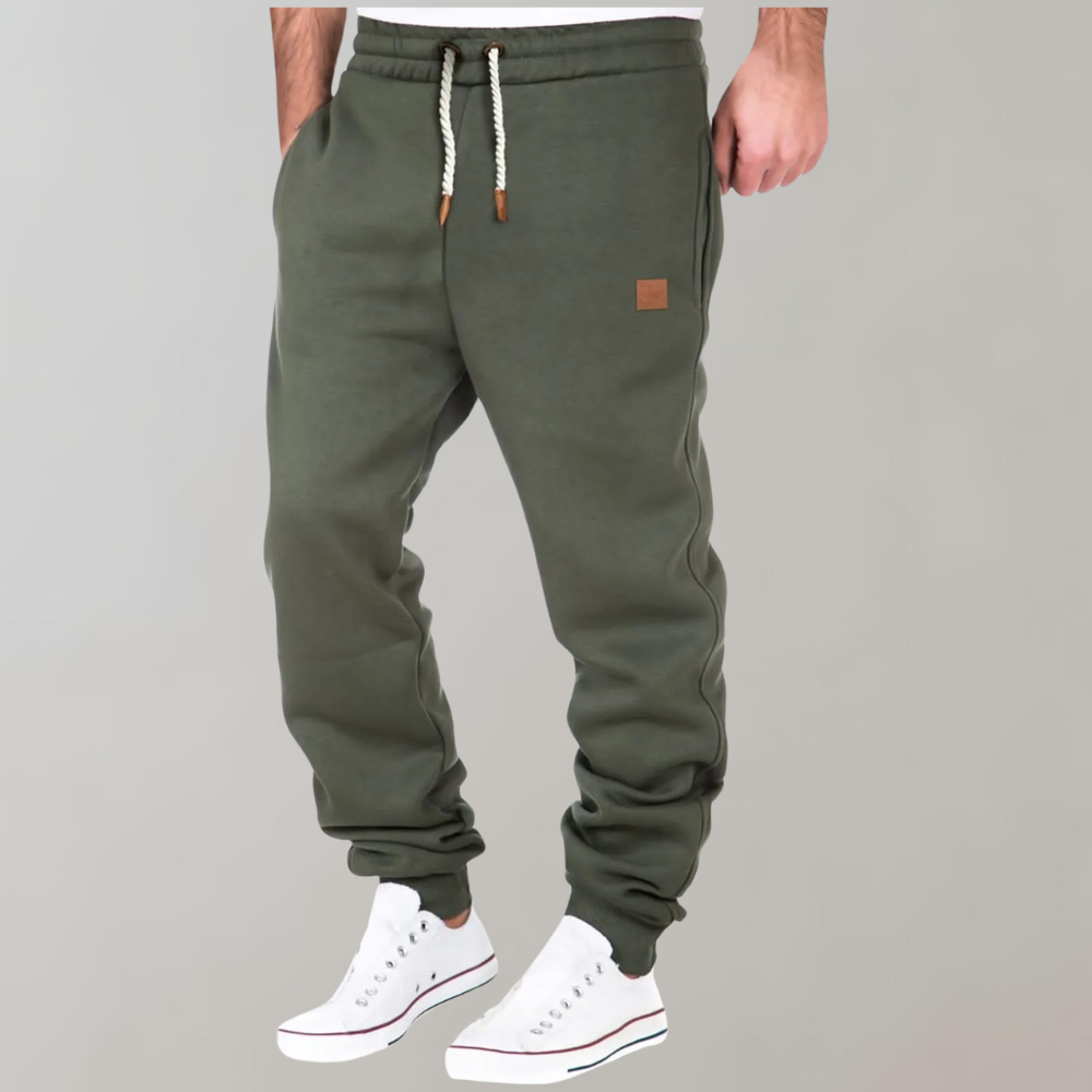 Levi Men's Jogging Pants – Stylish Baggy Fit Comfort Sweatpants-Sweatpants-CAMOUFIT-Green-S-Camoufit