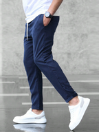 Liam Men's Stretch Pants – Comfortable Fit Versatile Style Trousers-Stretch Pants-CAMOUFIT-Gray-S-Camoufit