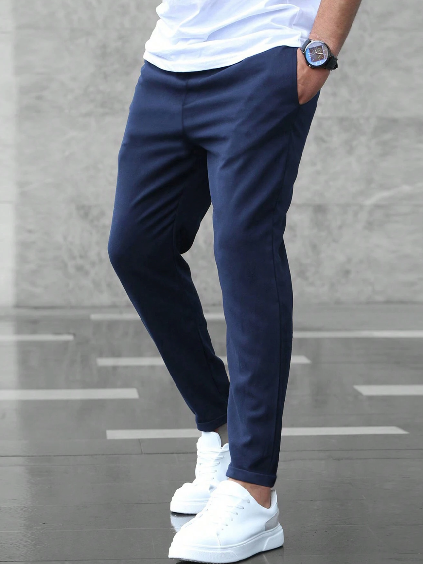 Liam Men's Stretch Pants – Comfortable Fit Versatile Style Trousers-Stretch Pants-CAMOUFIT-Gray-S-Camoufit