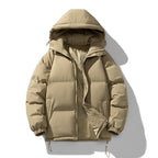 Ranches | Men's Quilted Puffer Winter Coat Hood Zip