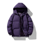 Ranches | Men's Quilted Puffer Winter Coat Hood Zip
