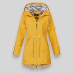 Damaris | Women's Waist Adjustable Drawstring Jacket - Utility Anorak Coat & Lightweight Parka