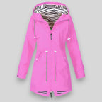 Damaris | Women's Waist Adjustable Drawstring Jacket - Utility Anorak Coat & Lightweight Parka