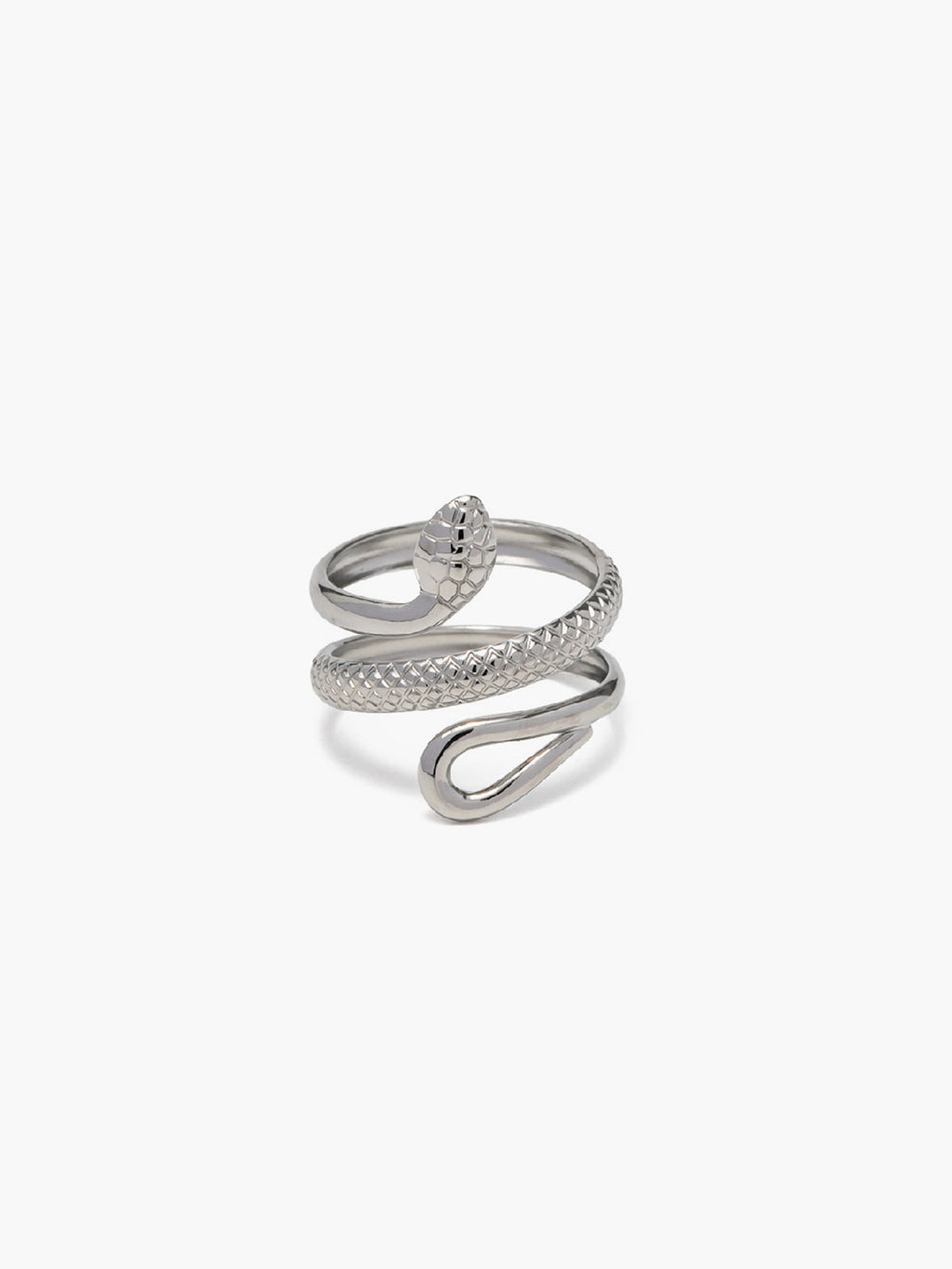 Women's Adjustable Snake Ring – Gold Serpentine Statement Design-Ring-Silver-