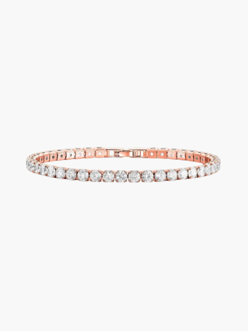 Women's Brilliance Tennis Bracelet – Elegant Timeless Sparkle Design-bracelet-Rose Gold-